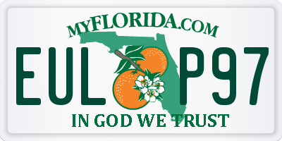 FL license plate EULP97