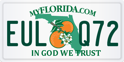 FL license plate EULQ72