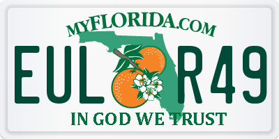 FL license plate EULR49