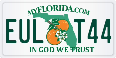 FL license plate EULT44