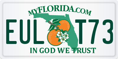 FL license plate EULT73