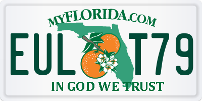 FL license plate EULT79
