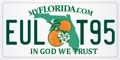 FL license plate EULT95
