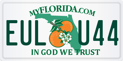 FL license plate EULU44