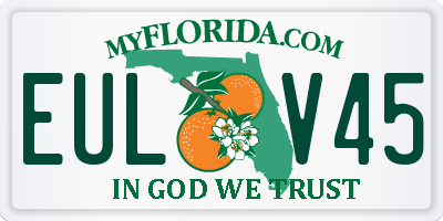 FL license plate EULV45