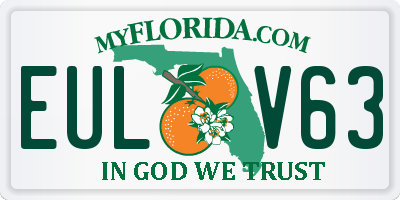 FL license plate EULV63
