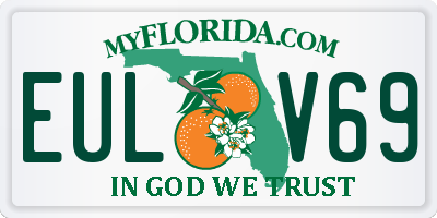 FL license plate EULV69