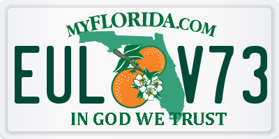 FL license plate EULV73