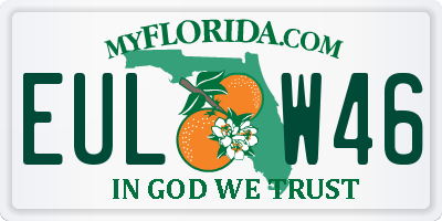 FL license plate EULW46