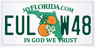 FL license plate EULW48