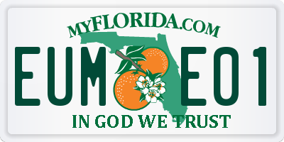 FL license plate EUME01