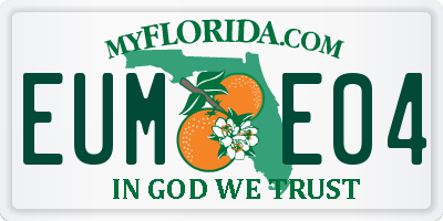 FL license plate EUME04