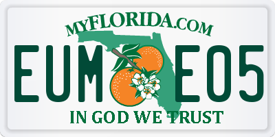 FL license plate EUME05