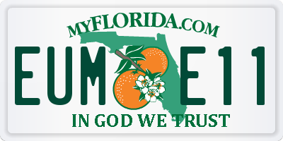 FL license plate EUME11