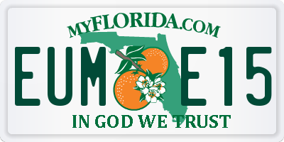 FL license plate EUME15