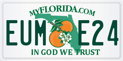 FL license plate EUME24