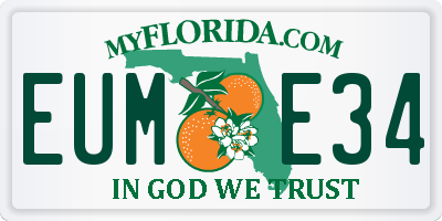 FL license plate EUME34