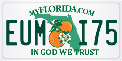 FL license plate EUMI75
