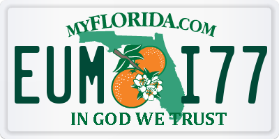 FL license plate EUMI77