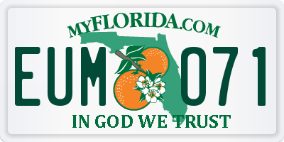 FL license plate EUMO71
