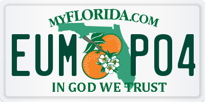 FL license plate EUMP04