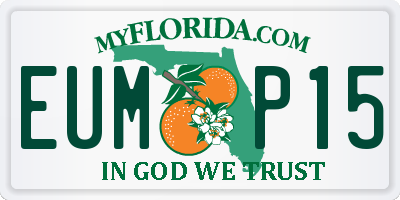 FL license plate EUMP15