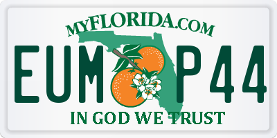 FL license plate EUMP44