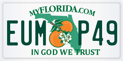 FL license plate EUMP49