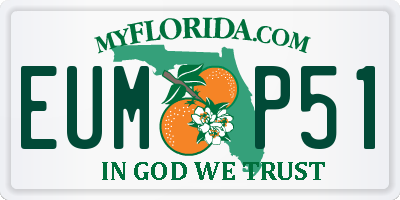 FL license plate EUMP51