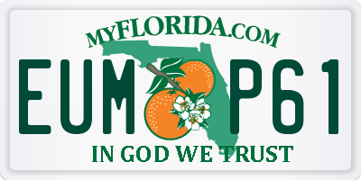 FL license plate EUMP61