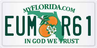 FL license plate EUMR61