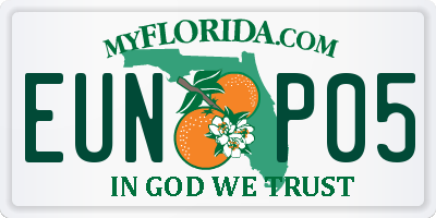 FL license plate EUNP05