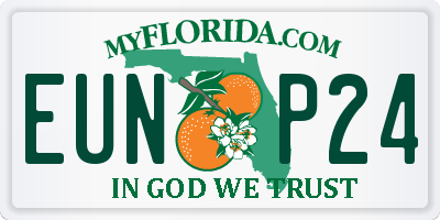 FL license plate EUNP24
