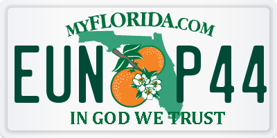 FL license plate EUNP44