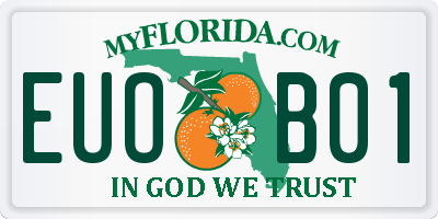 FL license plate EUOB01