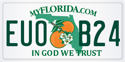 FL license plate EUOB24