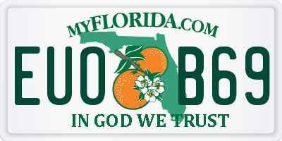 FL license plate EUOB69