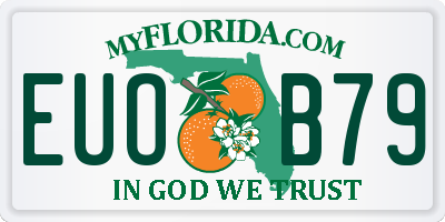 FL license plate EUOB79