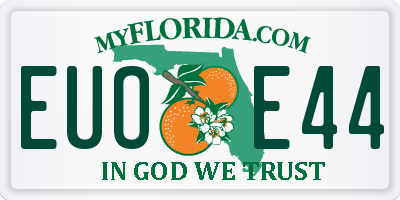 FL license plate EUOE44