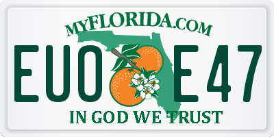 FL license plate EUOE47