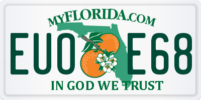 FL license plate EUOE68