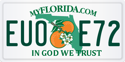FL license plate EUOE72