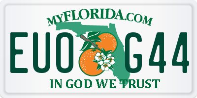 FL license plate EUOG44