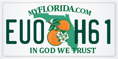 FL license plate EUOH61