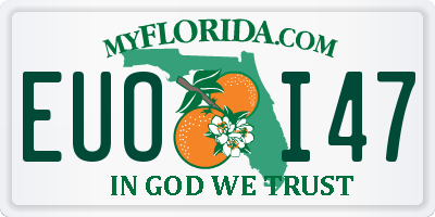 FL license plate EUOI47
