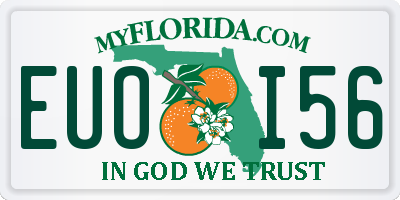 FL license plate EUOI56