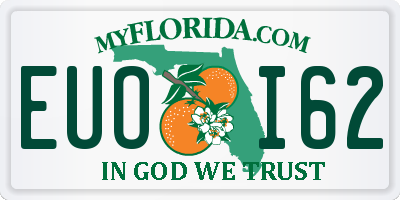 FL license plate EUOI62