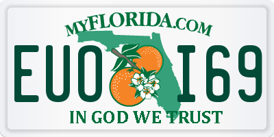 FL license plate EUOI69