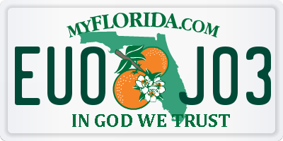 FL license plate EUOJ03