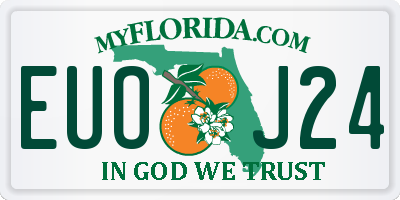 FL license plate EUOJ24